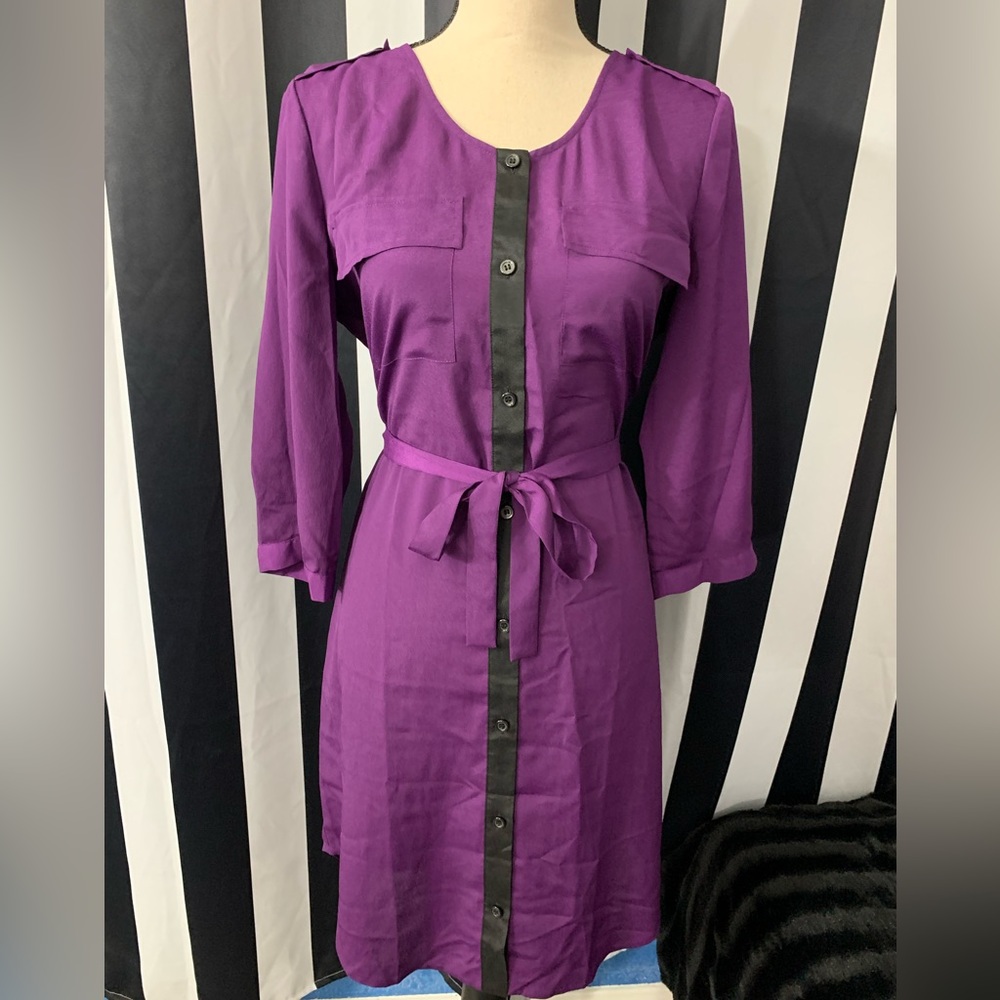 2/$15- Moda International Purple Shirtdress